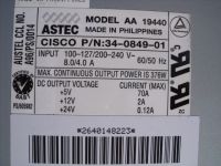 Блоки питания Cisco Catalyst 5000  Astec AA 19440/Cisco 34-0640-01 376W Power Supply