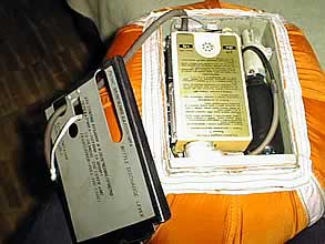Вид снизу на 'Р-855-2М' с открытой крышкой